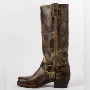 Frye Harness Riding Boot:Vintage Leather Chocolate Rich Brown Leather Boots